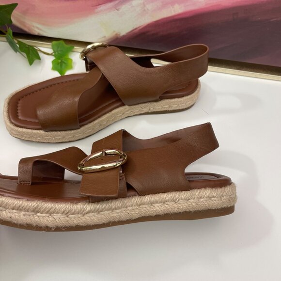 Nordstrom Perri Thong Slingback Espadrille Sandal in Tan 6.5 - Picture 11 of 12